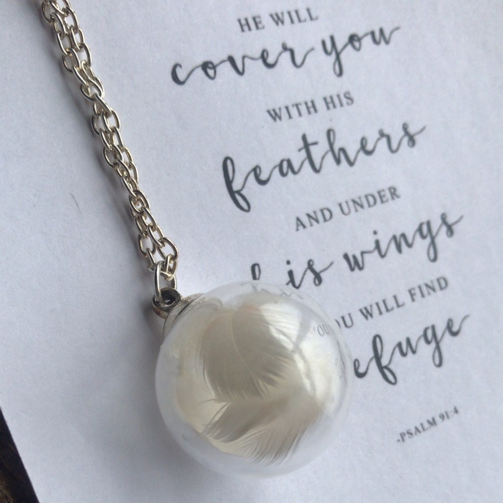 Real Feather Necklace